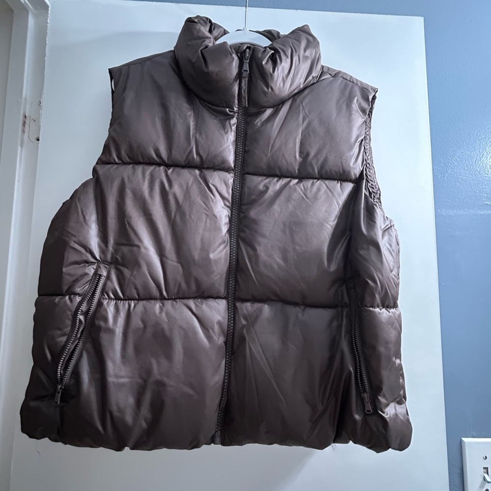 Old Navy Brown Puffer Vest